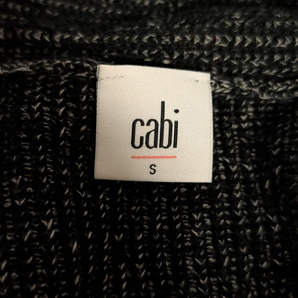 CAbi Charcoal Open Front Cardigan